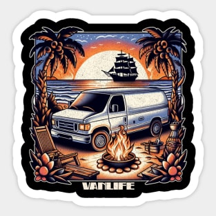 Beach econoline camper conversion Sticker